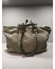 Green Woven Leather Bag